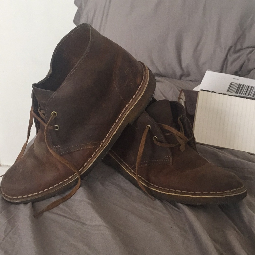Clark’s original ankle brown leather boots /8.5